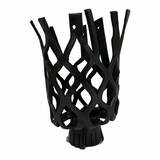 Set of 6 Genuine Leather Pool Table Pocket Net Replacement BLACK